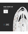 60 LED Stribe Lys 11W - Gul, IP20, 5m/rulle