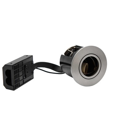 LEDlife indbygningsspot Inno88 - GU10, børstet alu, IP44, godkendt i isolering