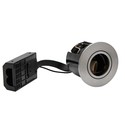 LEDlife indbygningsspot Inno88 - GU10, børstet alu, IP44, godkendt i isolering