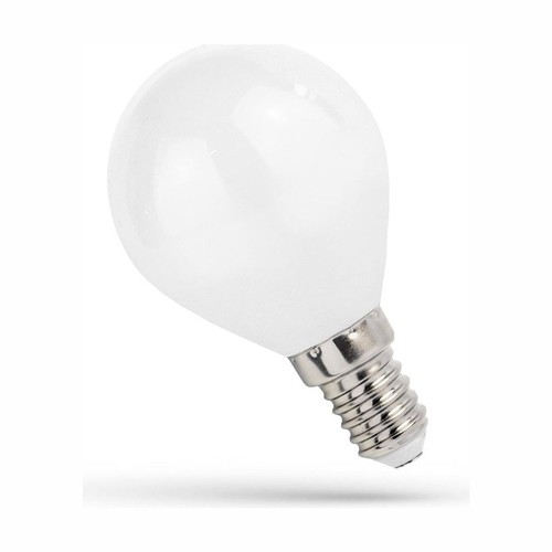 E14 5,5W LED kronepære - G45, mat glas