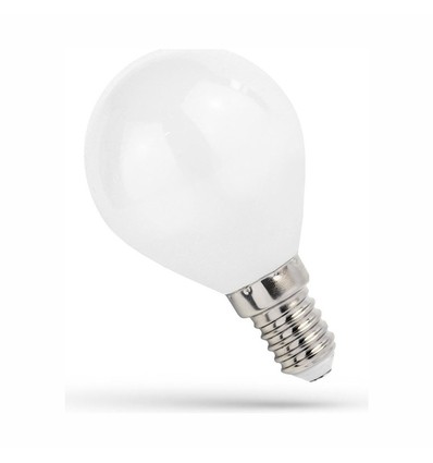 E14 5,5W LED kronepære - G45, mat glas