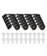 20 stk. LEDlife indbygningsspot Inno88 Udendørs - Inkl. 6W GU10, Sort, IP44, godkendt i isolering