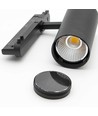 30W 3-faset Dæmpbar RA92 PRO-CCT skinnespot - 120lm/W, Sort, Justerbar CCT + lysstyrke, 3900lm, Flicker free