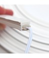 5m 7,5W/m AnyCut Neon Flex 10x10 Varm hvid LED strip - 12V DC, Ingen klippeafstand