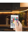 RGBW Sync Controller med 24-knaps RF fjernbetjening - 12V/24V, 4 kanaler, RJ45 synkronisering, IP20