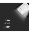60W solcelle LED projektør - 1650lm, IP65, 4000K, sort, inkl. solpanel og fjernbetjening