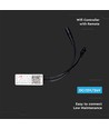 WiFi LED controller med fjernbetjening, 12V/24V - Smart Life, Google Home, CCT/RGB, 72-144W