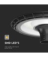 V-Tac 120W rund LED gadelampe - Ø60mm, IP65