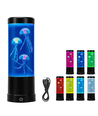Jellyfish RGB 25cm høj lampe - Ø9 cm, perfekt til børn og barnlige sjæle