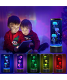 Jellyfish RGB 25cm høj lampe - Ø9 cm, perfekt til børn og barnlige sjæle