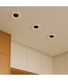 24W Ø13,5cm Blændfri CCT Downlight RA90 - Hul: Ø11,5 cm, Mål: Ø13,5 cm, 3 lyskulører, hvid front, Honeycomb