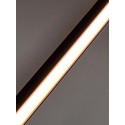 Lys til akustikpanel, 240cm, sort - Komplet sæt med aluprofil og CCT LED strip