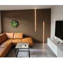 Lys til akustikpanel, 240cm, sort - Komplet sæt med aluprofil og CCT LED strip