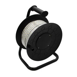Arbejdsbelysning 25m Arbejdslys LED strip på tromle ECO - 230V, IP67, 120 LED/m, 9W/m, 1320 lm/m