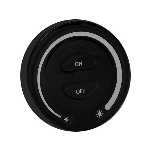 Touch dæmper til LED strips, sort - Trådløs, batteridrevet, til 12V/24V, vægmonteret