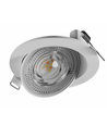 6,5W Ø8,2cm MOBILO LED indbygningsspot - 130lm/W, CCT, 36° justerbar, hvid kant