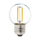 2W LED kronepære - G40, kultråd, klart glas, E27