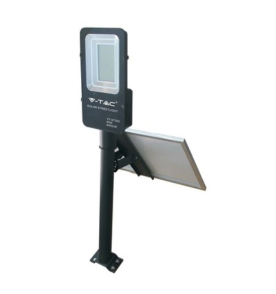 50W Solara LED gadelampe med solcelle - 4000lm, IP65, 4000K, inkl. fjernbetjening og batteri