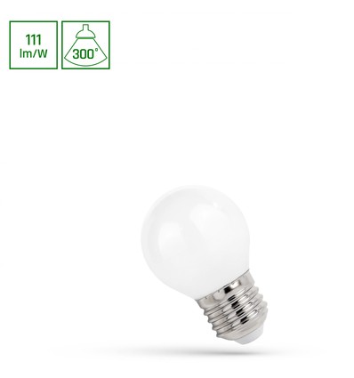 E27 5,5W LED kugle P45 - Kultråd
