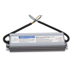 12V 150W strømforsyning - 12V DC, 12,5A, IP67 vandtæt