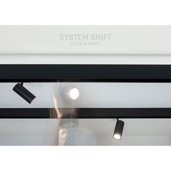 Spectrum LED System Shift Spot M - lys 44x157x178mm, 10W, 24°, sort, DALI