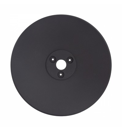 Plade til Spectrum væglampe - Ø30cm, højde 3cm, rund, sort