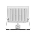 Noctis Lux 4 projektør 50W - Varm hvid, 230V, IP44, 176x221x53mm, hvid, PIR sensor