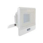 V-Tac 30W LED projektør med sensor, hvid - Samsung LED chip