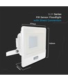 30W LED projektør med sensor - Hvid, arbejdslampe, Samsung LED chip