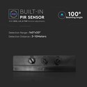 V-Tac 30W LED projektør med sensor, hvid - Samsung LED chip