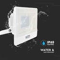 V-Tac 30W LED projektør med sensor, hvid - Samsung LED chip