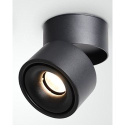 Lamper Dæmpbar LED loftspot RA98 - 10W, sort, justerbart, til påbygning