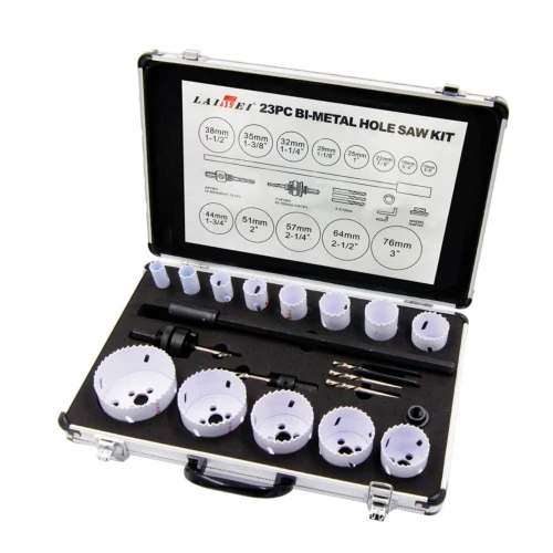 Sæt med 13 stk. kopbor - Ø16-76mm, Aluminium kuffert