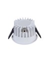 10W Ø8,5cm DimToWarm indbygningsspot RA94 - Hul: Ø7,5 cm, Mål: Ø8,5 cm, Hvid kant