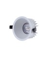 10W Ø8,5cm DimToWarm indbygningsspot RA94 - Hul: Ø7,5 cm, Mål: Ø8,5 cm, Hvid kant