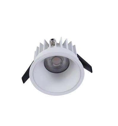 10W Ø8,5cm DimToWarm indbygningsspot RA94 - Hul: Ø7,5 cm, Mål: Ø8,5 cm, Hvid kant