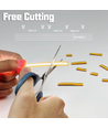 5m 10W/m FreeCut COB Varm hvid LED strip - 12V DC, Ingen klippeafstand