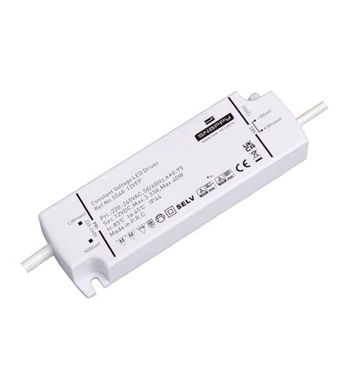 Snappy 40W / 12V DC strømforsyning - 3.33A, IP44
