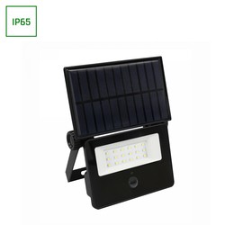  Noctis Solaris Mini projektør 2W - 18650, 110°, IP65, 175x145x30mm, aftageligt batteri, sort