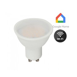 Smart Home Enheder V-Tac 5W Smart Home LED pære - Tuya/Smart Life, virker med Google Home, Alexa og smartphones, GU10 Spot