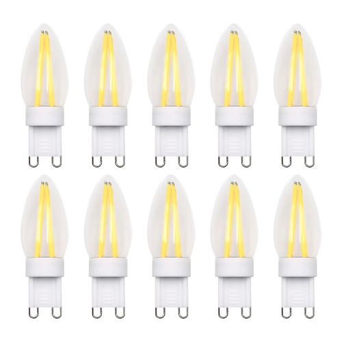 10 stk. G9 2,2W dæmpbare pærer - 2700K, Filament LED