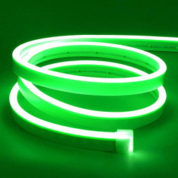 Neon Flex LED strip 24V Grøn 8x16 CLIP-ON Neon Flex LED - 8W pr. meter, IP67, 24V