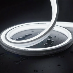 Neon Flex LED strip 24V Kold Hvid 8x16 CLIP-ON Neon Flex LED - 8W pr. meter, IP67, 24V