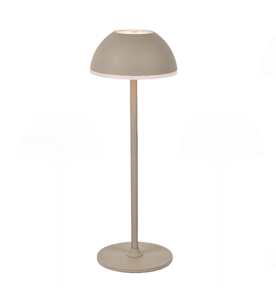 Opladelig LED bordlampe Inde/ude - Beige, touch dæmpbar, 3i1, IP54 udendørs