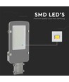 V-Tac 30W LED gadelampe - Ø50/Ø60mm, Samsung chip, IP65, grå hus