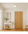 18W Dæmpbar LED loftslampe - Ø22,5cm, Højde: 3,9cm, Hvid kant