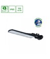 50W skumrings LED gadelampe - Skumringssensor, Ø60 mm, IP65, sort, 230V
