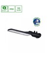 30W skumrings LED gadelampe - Skumringssensor, Ø60 mm, IP65, sort, 230V