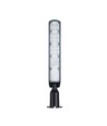30W skumrings LED gadelampe - Skumringssensor, Ø60 mm, IP65, sort, 230V