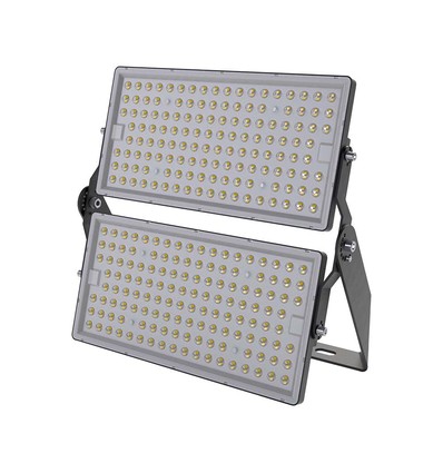500W LED Projektør - 135lm/W, IP65, Sort Hus, arbejdslampe, 1m kabel